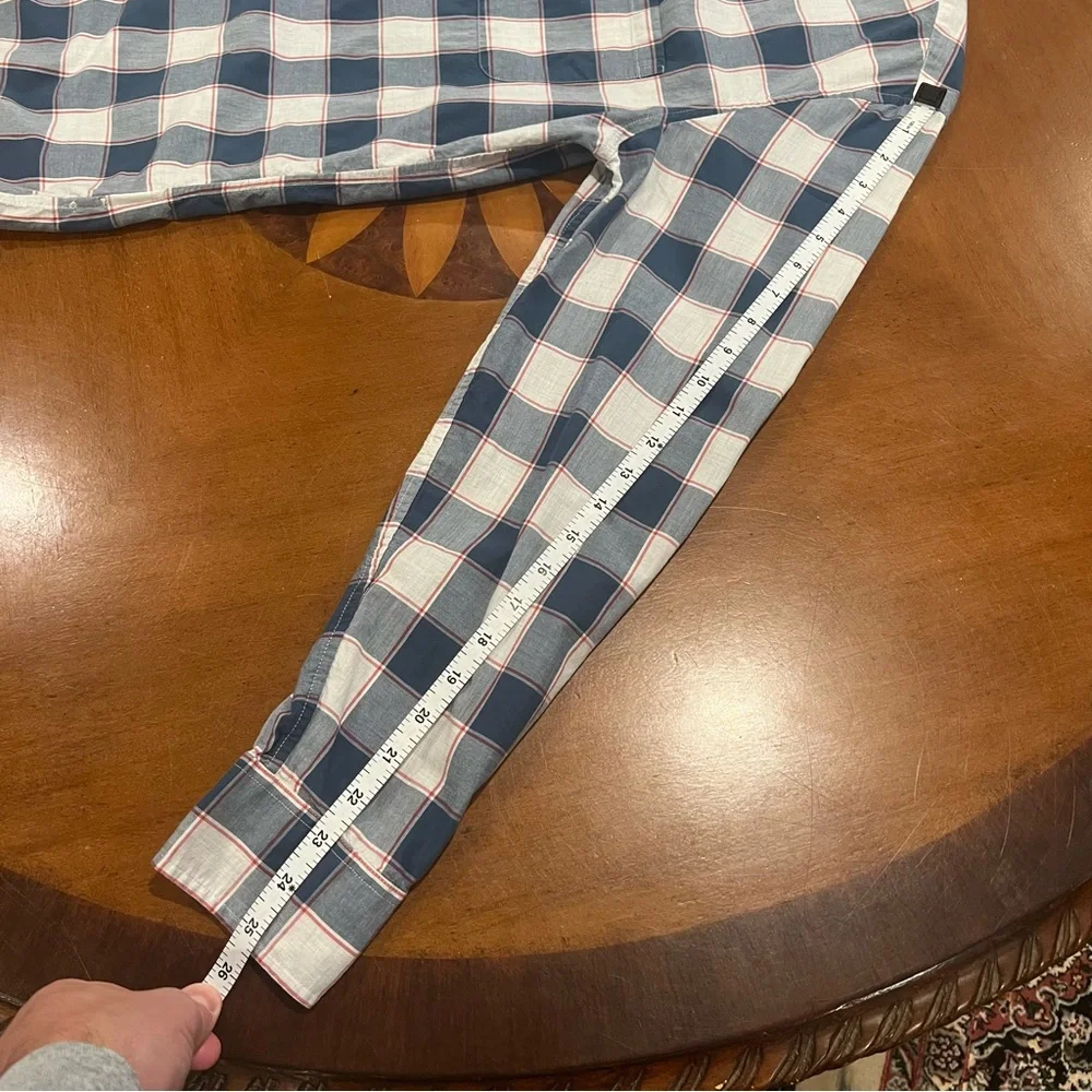 J. Crew Men’s Cotton Plaid Long-Sleeve Slim‎ Fit Button Down Shirt Large Preppy